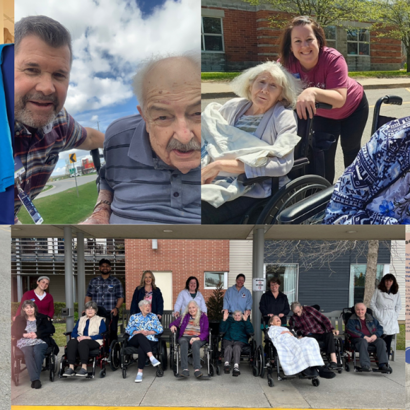 Photo of Extendicare communities walk and roll in support of the Alzheimer Society of Canada