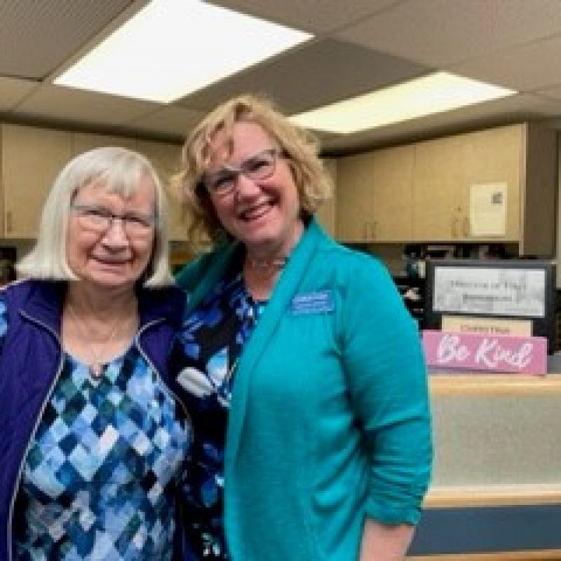 Photo of Happy Mother’s Day! Extendicare Viking team member starts each day with a hug from a very special resident: her mom