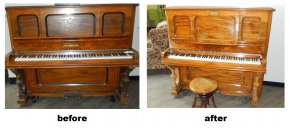 before and after photos of the grand piano